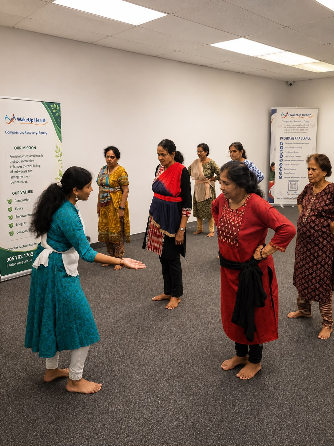WakeUp Health active community gathering